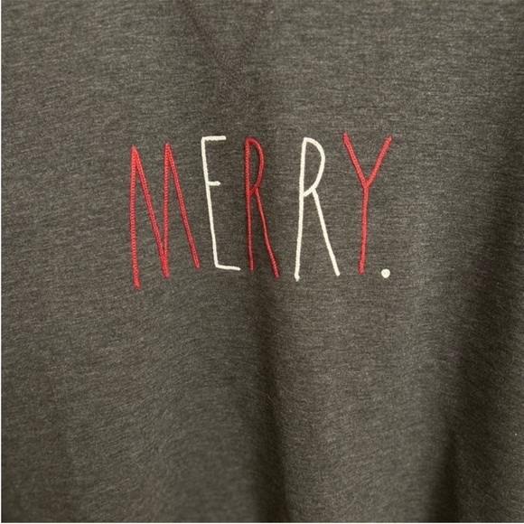 Women’s Rae Dunn Charcoal Grey Sweatshirt with Ankle Socks Size Small - Picture 5 of 11